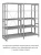 Стеллаж для одежды ТСУ 2/4 (2500х1060х500) УП Стеллаж для одежды ТСУ 2/4 (2500х1060х500) УП