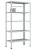 Стеллаж металлический Титан МС-750 1800x700x800/4
